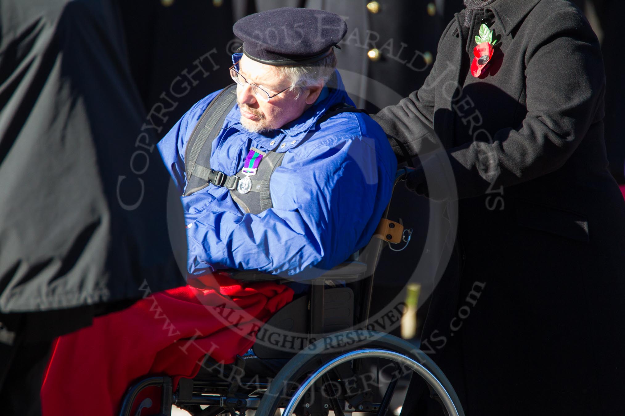 Remembrance Sunday Cenotaph March Past 2013: D31 - Queen Alexandra's Hospital Home for Disabled Ex- Servicemen & Women..
Press stand opposite the Foreign Office building, Whitehall, London SW1,
London,
Greater London,
United Kingdom,
on 10 November 2013 at 11:43, image #285