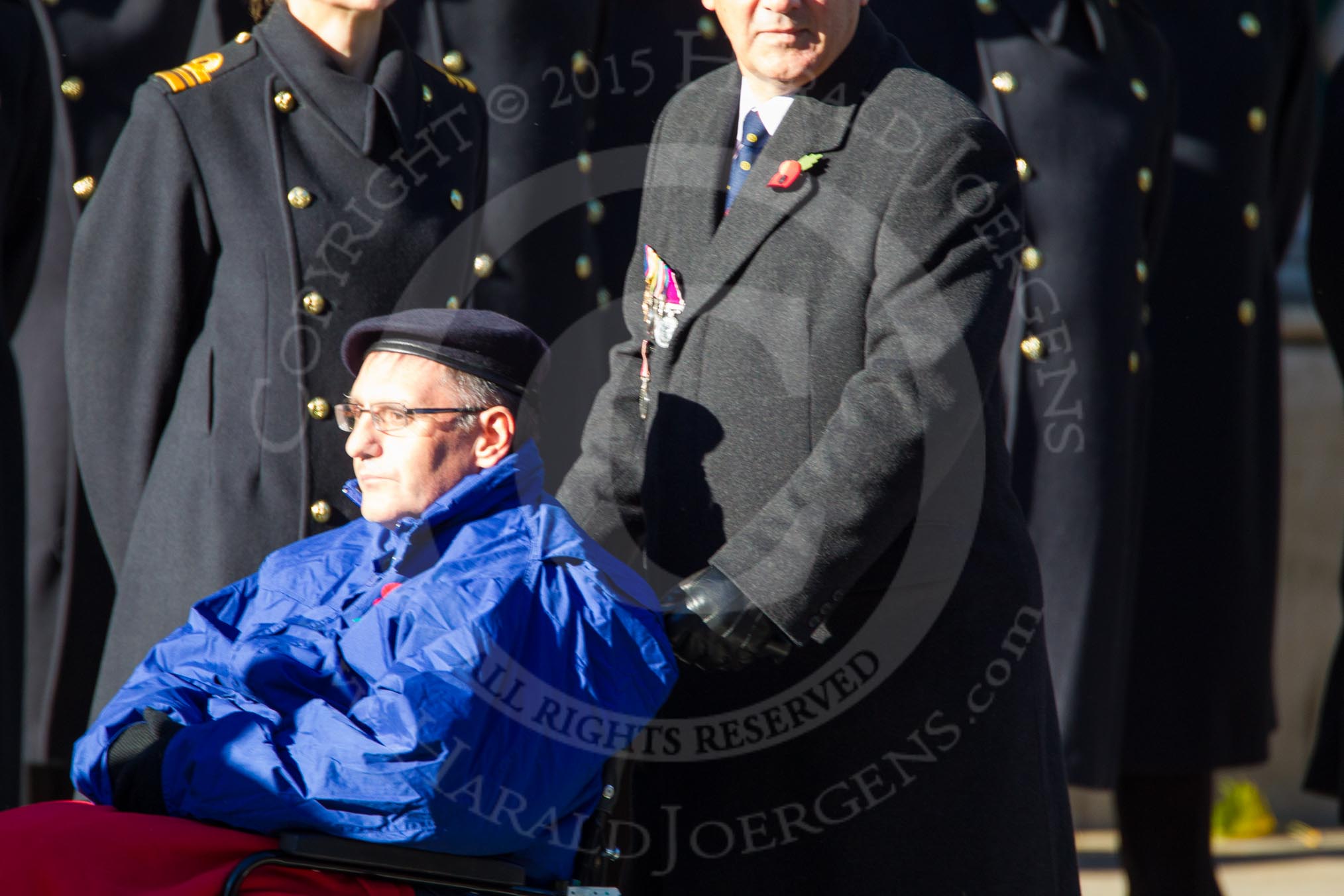 Remembrance Sunday Cenotaph March Past 2013: D31 - Queen Alexandra's Hospital Home for Disabled Ex- Servicemen & Women..
Press stand opposite the Foreign Office building, Whitehall, London SW1,
London,
Greater London,
United Kingdom,
on 10 November 2013 at 11:43, image #286