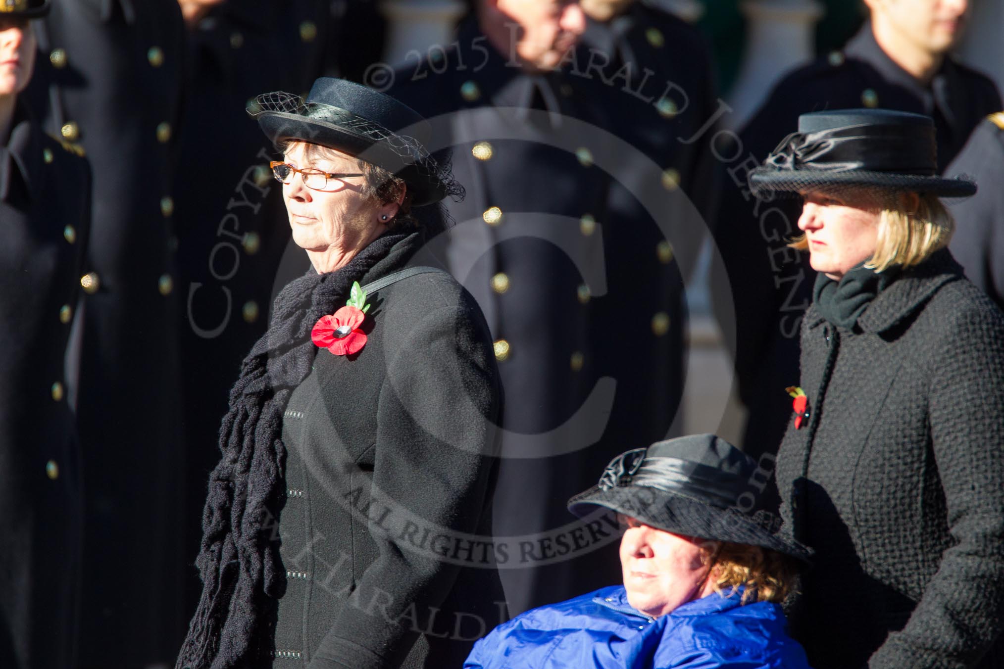 Remembrance Sunday Cenotaph March Past 2013: D31 - Queen Alexandra's Hospital Home for Disabled Ex- Servicemen & Women..
Press stand opposite the Foreign Office building, Whitehall, London SW1,
London,
Greater London,
United Kingdom,
on 10 November 2013 at 11:43, image #287