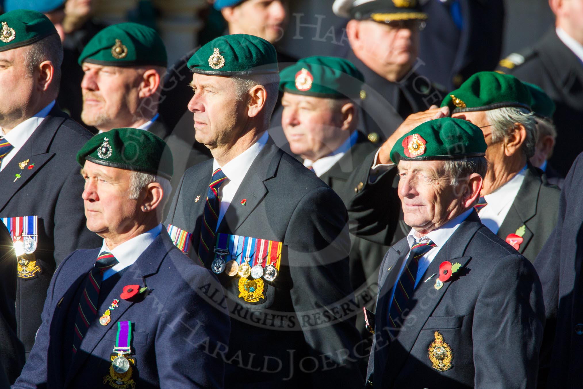 Remembrance Sunday Cenotaph March Past 2013: E3 - Royal Marines Association..
Press stand opposite the Foreign Office building, Whitehall, London SW1,
London,
Greater London,
United Kingdom,
on 10 November 2013 at 11:44, image #386