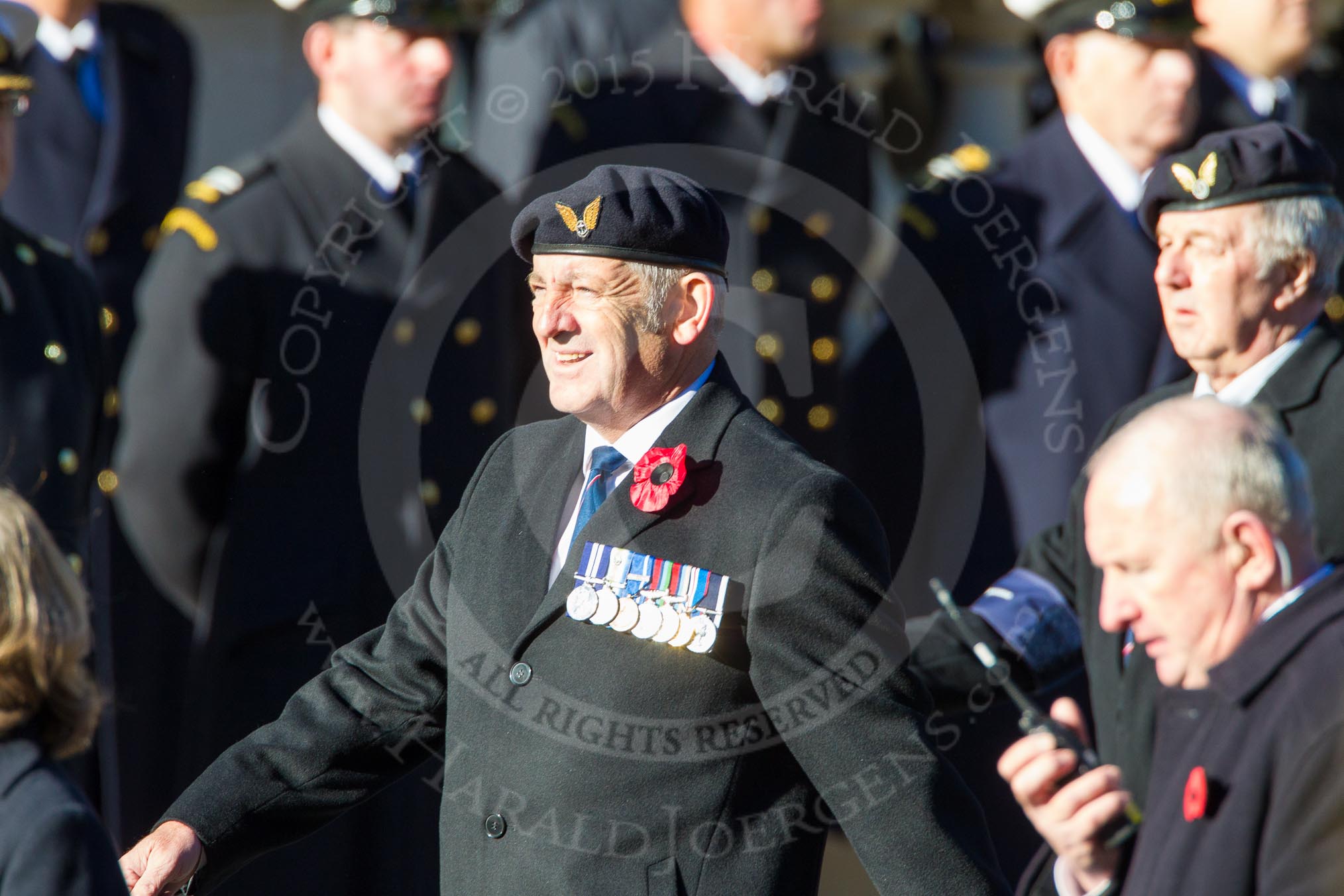 Remembrance Sunday Cenotaph March Past 2013: E5 - Telegraphist Air Gunners Association..
Press stand opposite the Foreign Office building, Whitehall, London SW1,
London,
Greater London,
United Kingdom,
on 10 November 2013 at 11:45, image #410