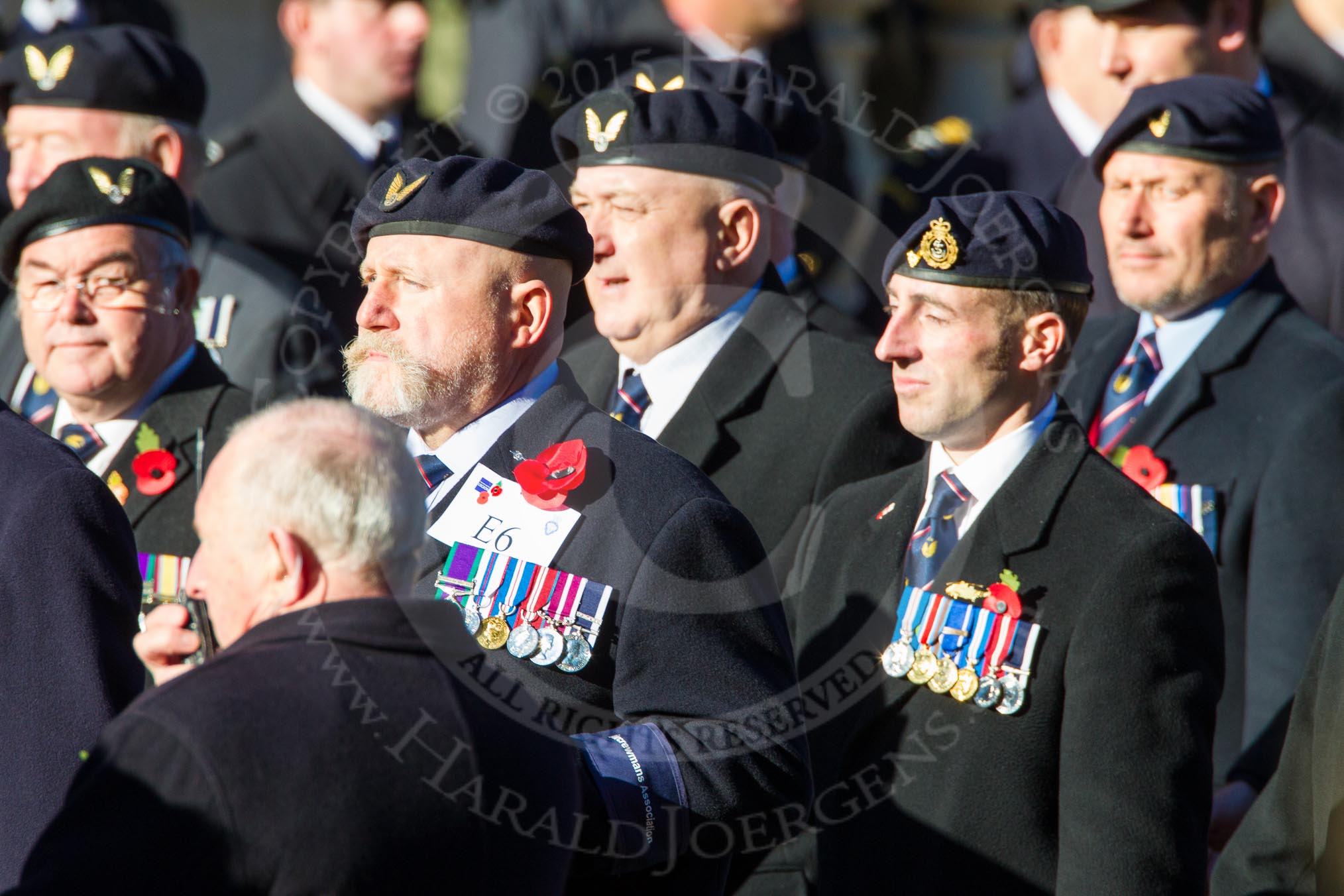 Remembrance Sunday Cenotaph March Past 2013: E6 - Aircrewmans Association..
Press stand opposite the Foreign Office building, Whitehall, London SW1,
London,
Greater London,
United Kingdom,
on 10 November 2013 at 11:45, image #414