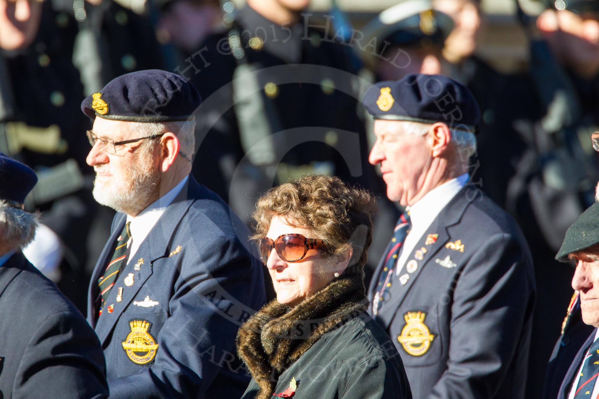 Remembrance Sunday Cenotaph March Past 2013: E39 - Submariners Association..
Press stand opposite the Foreign Office building, Whitehall, London SW1,
London,
Greater London,
United Kingdom,
on 10 November 2013 at 11:49, image #687