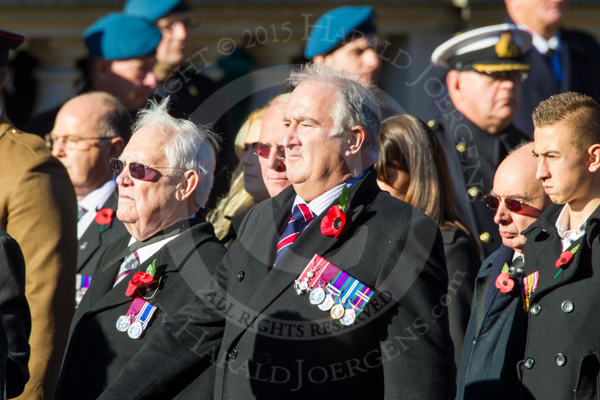 Remembrance Sunday Cenotaph March Past 2013: F7 - Gallantry Medallists League..
Press stand opposite the Foreign Office building, Whitehall, London SW1,
London,
Greater London,
United Kingdom,
on 10 November 2013 at 11:50, image #799