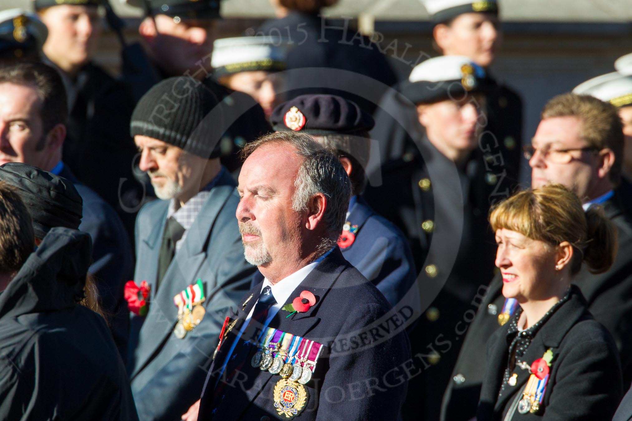 Remembrance Sunday Cenotaph March Past 2013: F9 - National Gulf Veterans & Families Association..
Press stand opposite the Foreign Office building, Whitehall, London SW1,
London,
Greater London,
United Kingdom,
on 10 November 2013 at 11:51, image #821