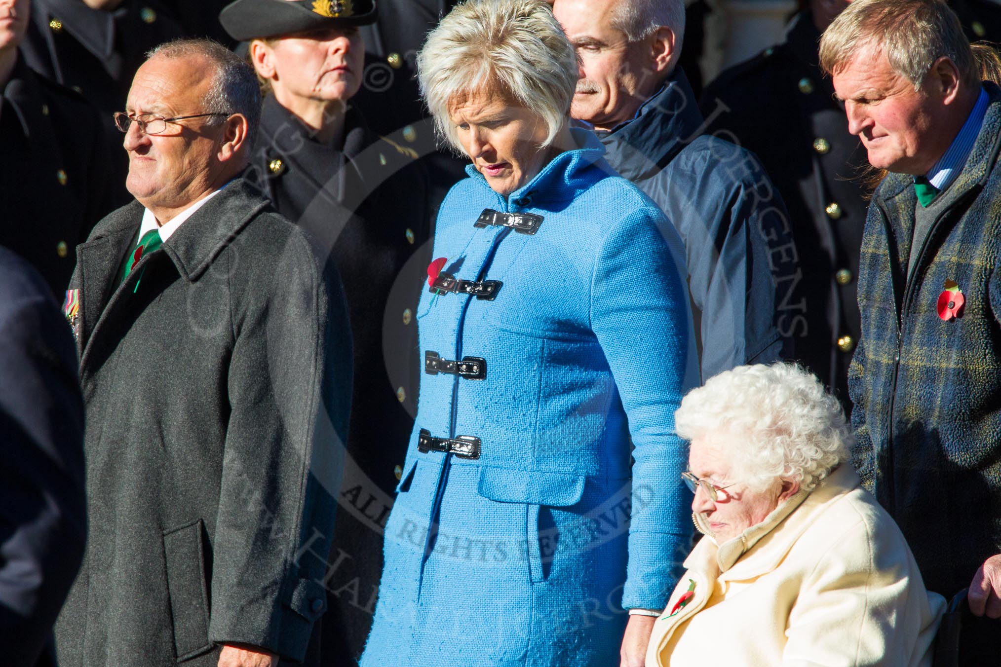 Remembrance Sunday Cenotaph March Past 2013: F17 - 1st Army Association..
Press stand opposite the Foreign Office building, Whitehall, London SW1,
London,
Greater London,
United Kingdom,
on 10 November 2013 at 11:52, image #915