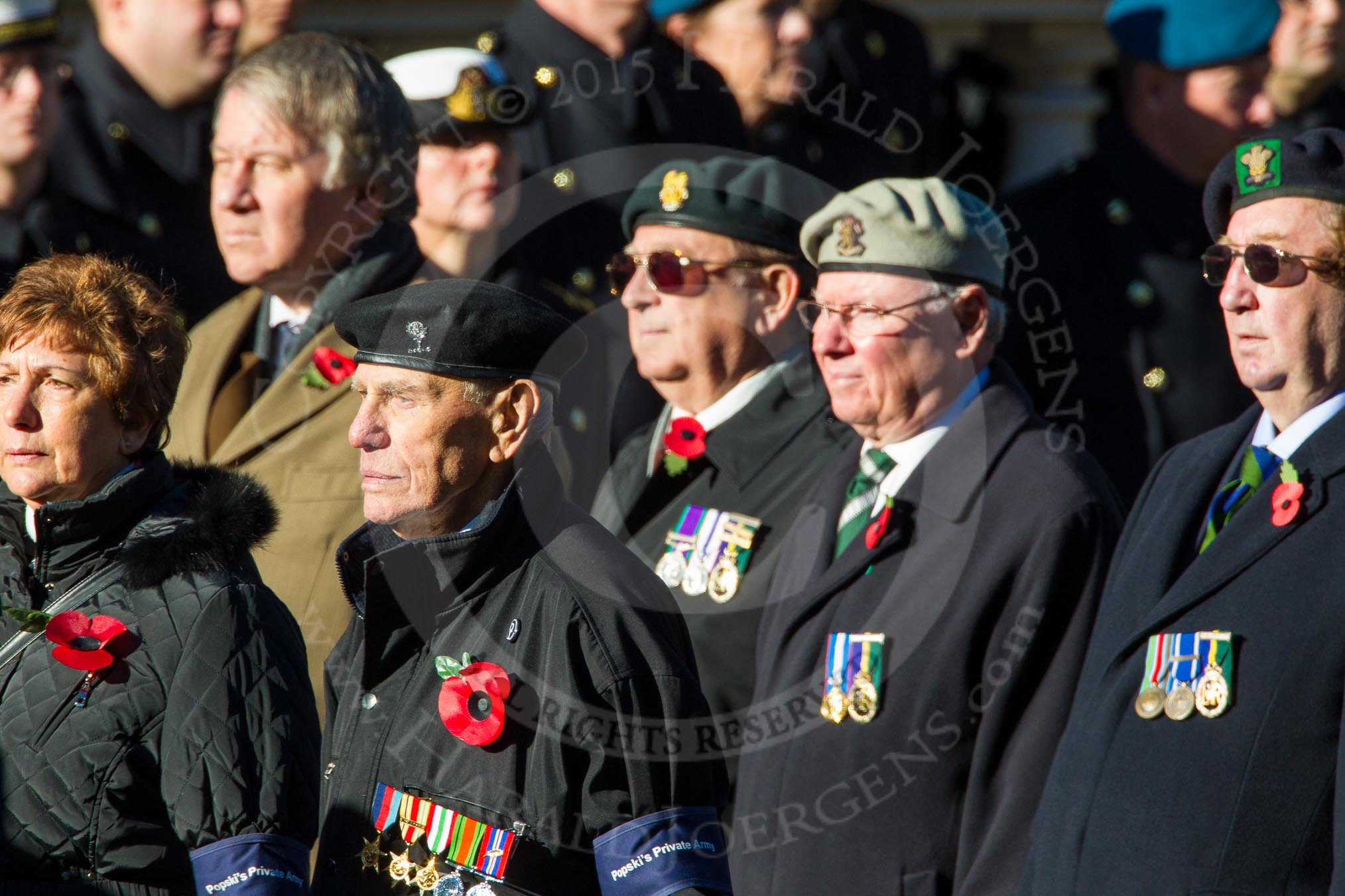 Remembrance Sunday Cenotaph March Past 2013: F20 - Popski's Private Army..
Press stand opposite the Foreign Office building, Whitehall, London SW1,
London,
Greater London,
United Kingdom,
on 10 November 2013 at 11:53, image #950