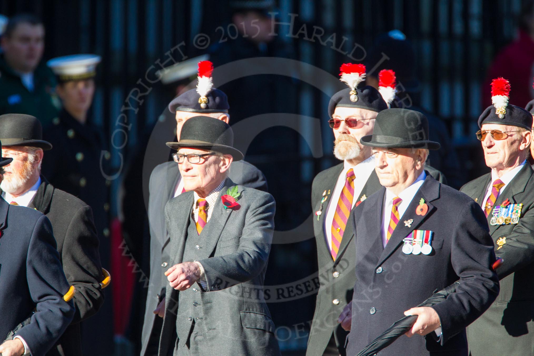 Remembrance Sunday Cenotaph March Past 2013: A2 - Royal Northumberland Fusiliers..
Press stand opposite the Foreign Office building, Whitehall, London SW1,
London,
Greater London,
United Kingdom,
on 10 November 2013 at 11:54, image #1016