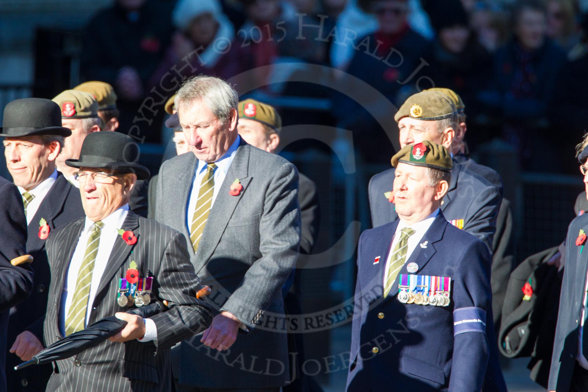 Remembrance Sunday Cenotaph March Past 2013: A4 - Green Howards Association..
Press stand opposite the Foreign Office building, Whitehall, London SW1,
London,
Greater London,
United Kingdom,
on 10 November 2013 at 11:55, image #1038