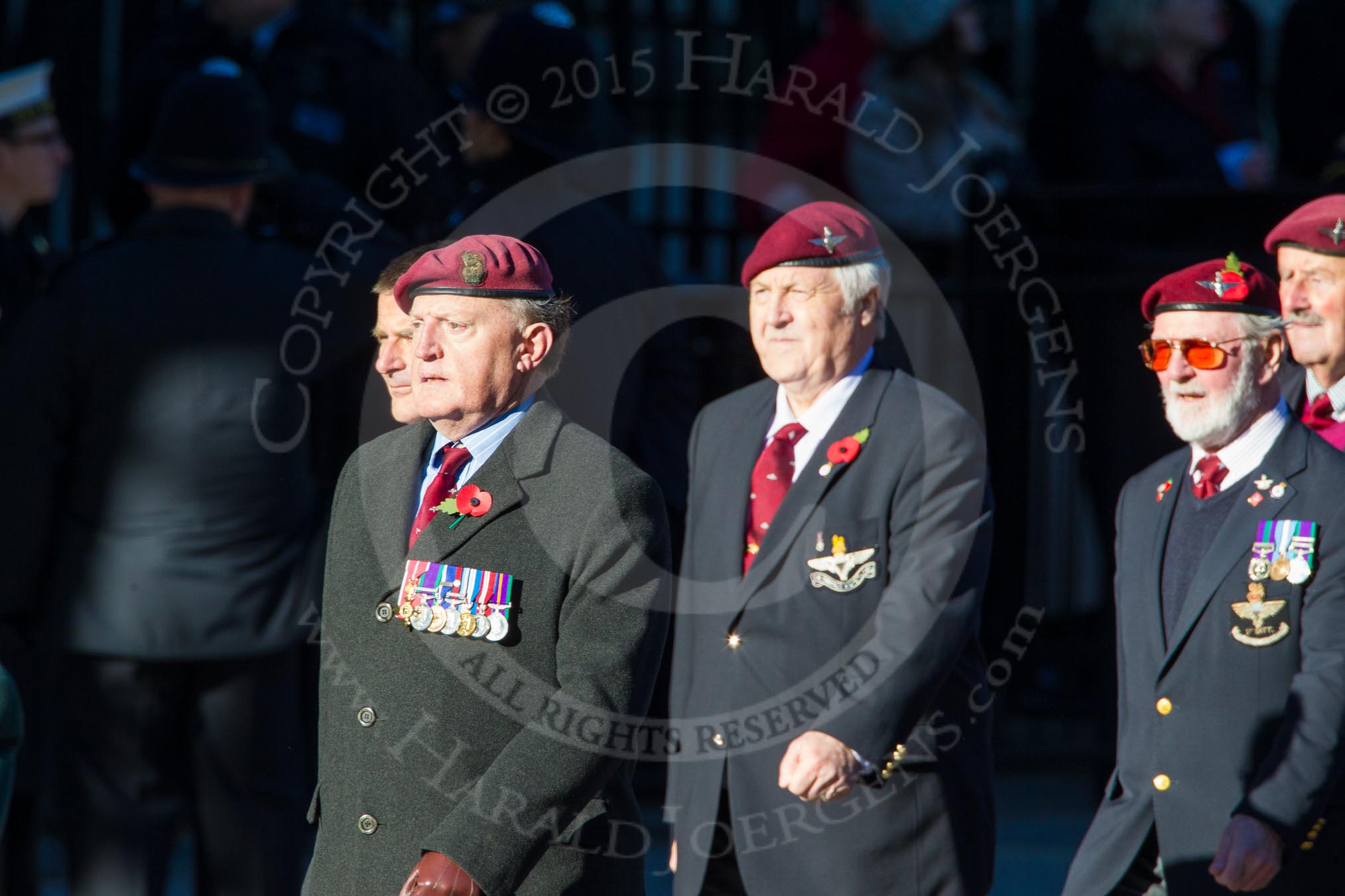 Remembrance Sunday Cenotaph March Past 2013: A17 - Parachute Regimental Association..
Press stand opposite the Foreign Office building, Whitehall, London SW1,
London,
Greater London,
United Kingdom,
on 10 November 2013 at 11:56, image #1153