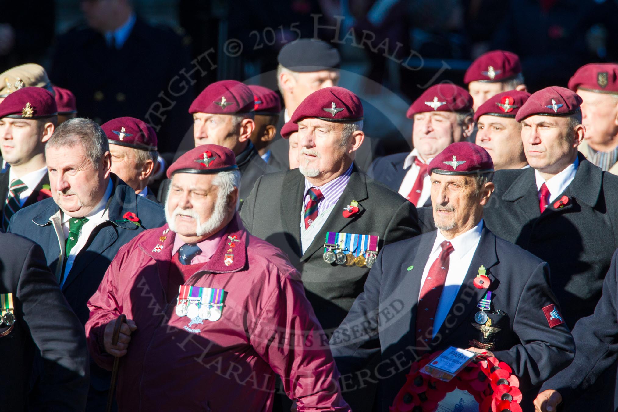 Remembrance Sunday Cenotaph March Past 2013: A17 - Parachute Regimental Association..
Press stand opposite the Foreign Office building, Whitehall, London SW1,
London,
Greater London,
United Kingdom,
on 10 November 2013 at 11:57, image #1172