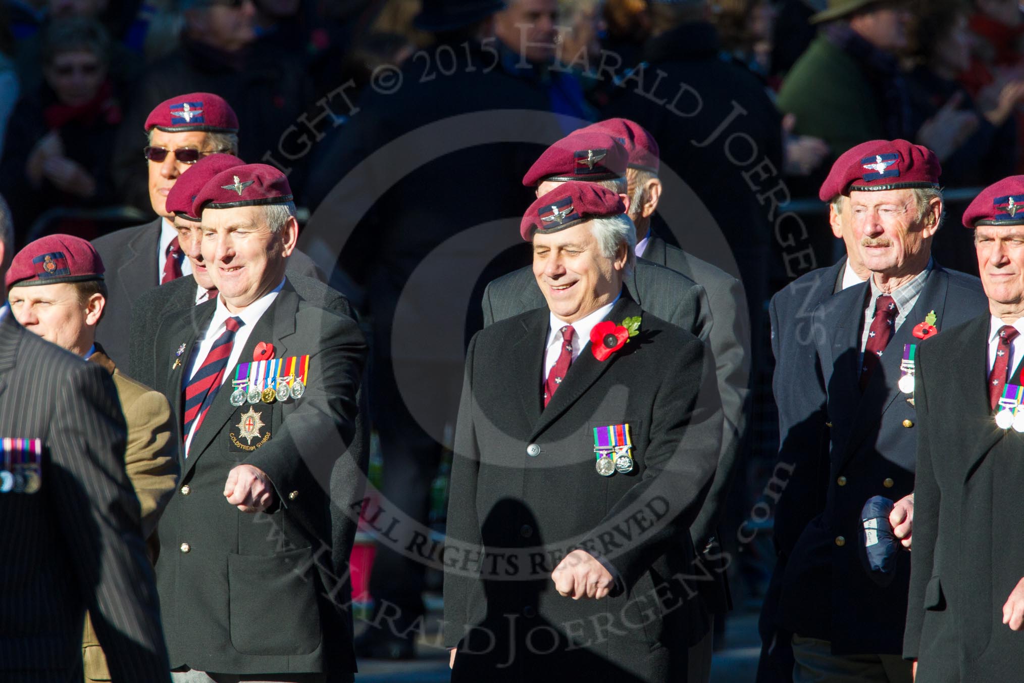 Remembrance Sunday Cenotaph March Past 2013: A28 - Guards Parachute Association..
Press stand opposite the Foreign Office building, Whitehall, London SW1,
London,
Greater London,
United Kingdom,
on 10 November 2013 at 11:58, image #1252
