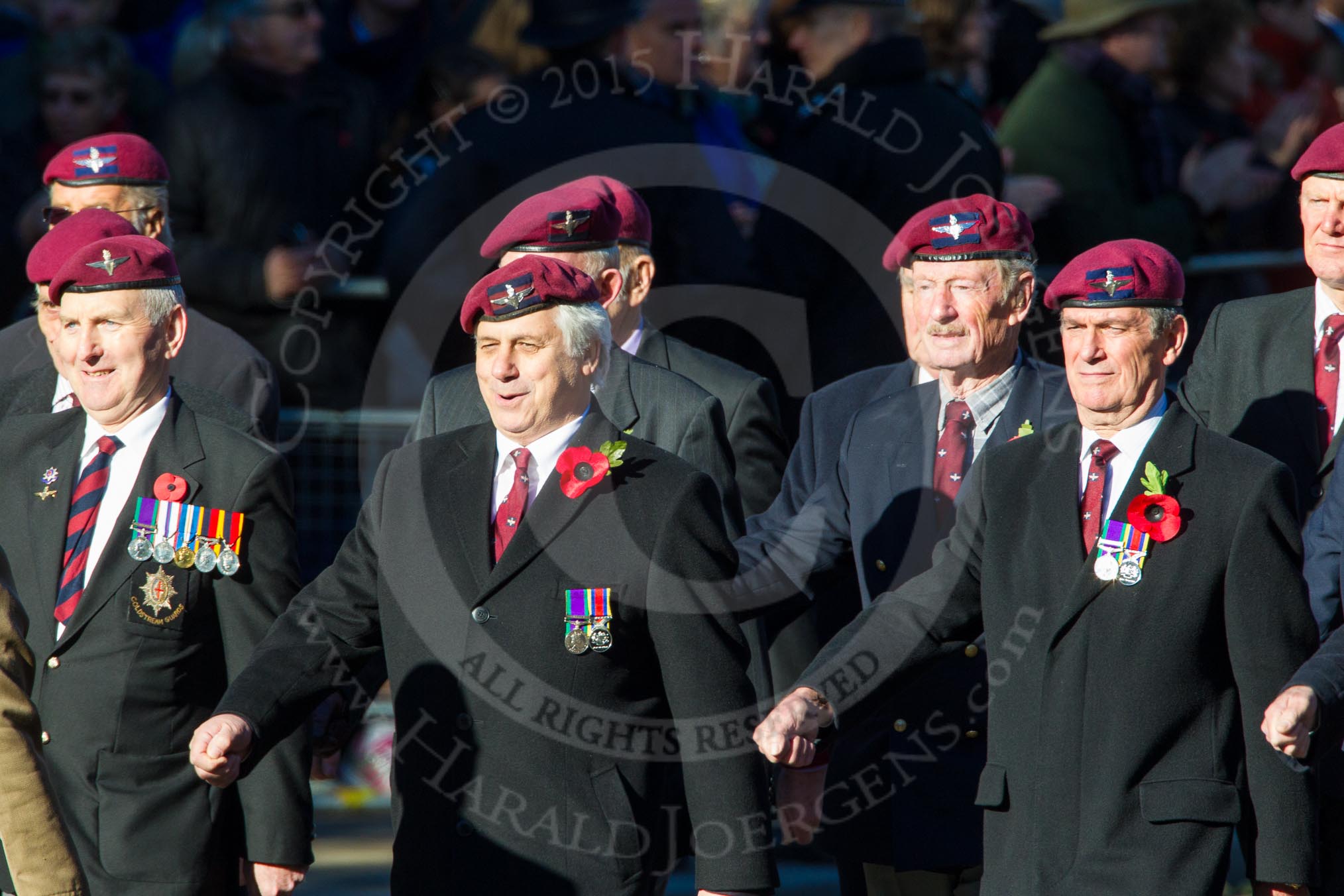 Remembrance Sunday Cenotaph March Past 2013: A28 - Guards Parachute Association..
Press stand opposite the Foreign Office building, Whitehall, London SW1,
London,
Greater London,
United Kingdom,
on 10 November 2013 at 11:58, image #1253