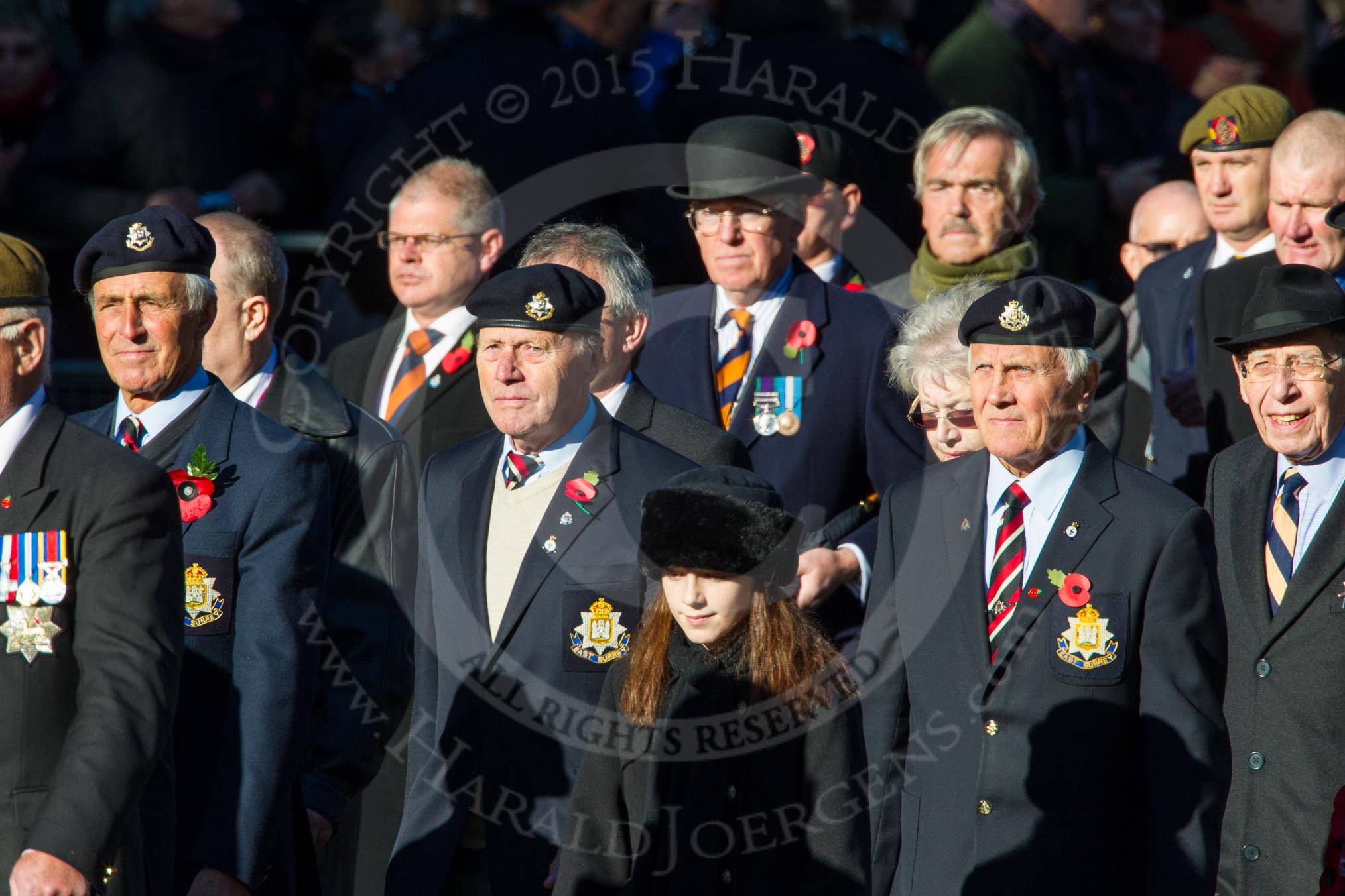 Remembrance Sunday Cenotaph March Past 2013: A32 - Royal East Kent Regiment (The Buffs) Past & Present Association..
Press stand opposite the Foreign Office building, Whitehall, London SW1,
London,
Greater London,
United Kingdom,
on 10 November 2013 at 11:58, image #1281