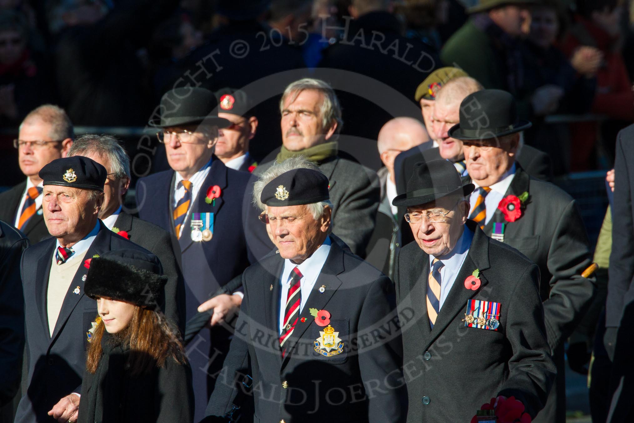 Remembrance Sunday Cenotaph March Past 2013: A32 - Royal East Kent Regiment (The Buffs) Past & Present Association..
Press stand opposite the Foreign Office building, Whitehall, London SW1,
London,
Greater London,
United Kingdom,
on 10 November 2013 at 11:58, image #1283