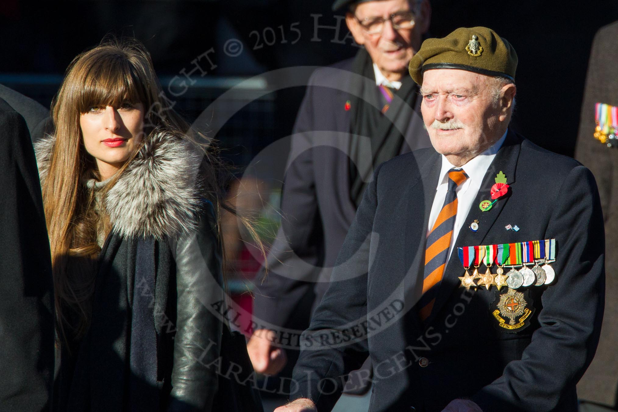 Remembrance Sunday Cenotaph March Past 2013: A33 - Royal Sussex Regimental Association..
Press stand opposite the Foreign Office building, Whitehall, London SW1,
London,
Greater London,
United Kingdom,
on 10 November 2013 at 11:58, image #1293