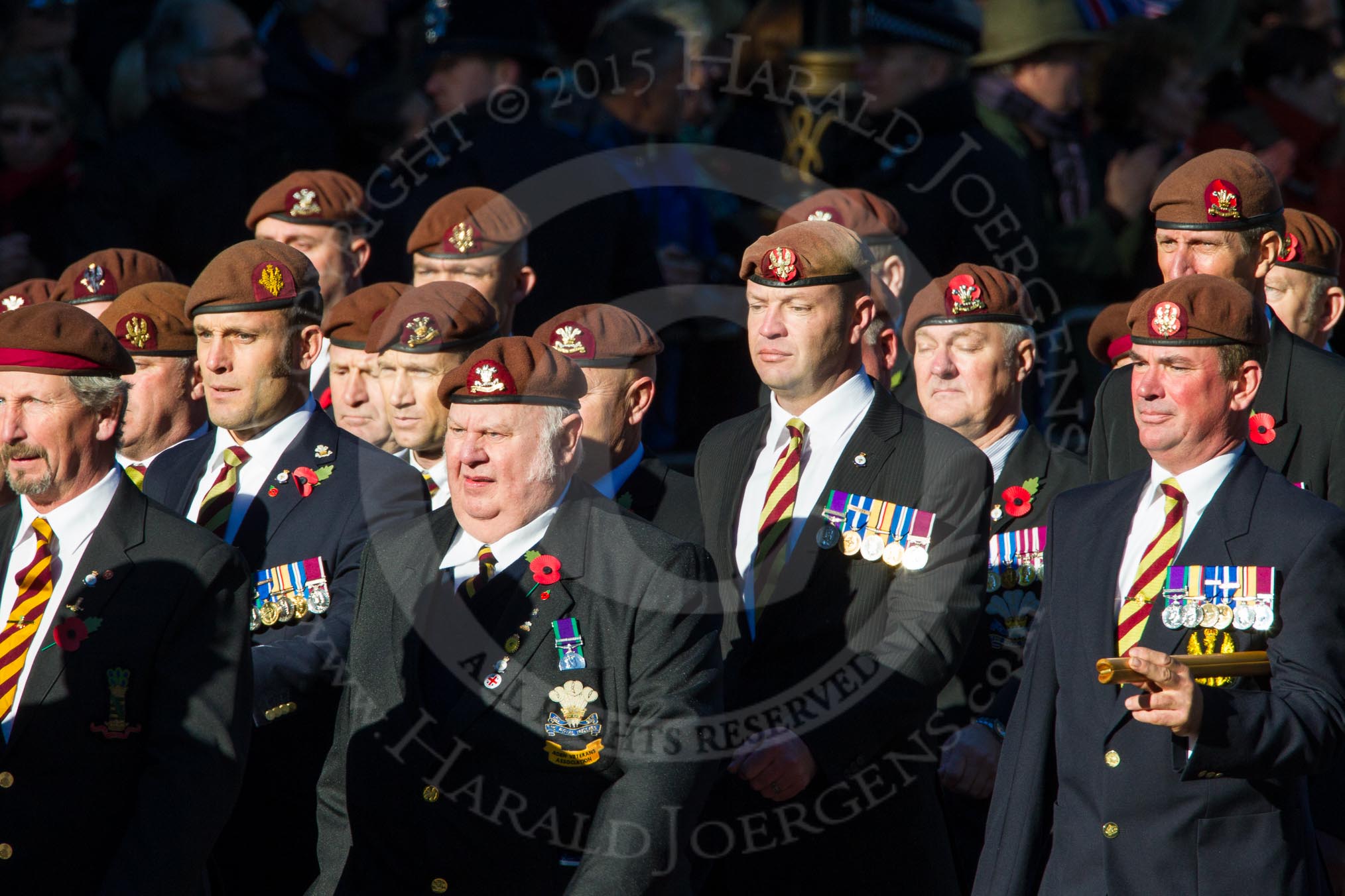 Remembrance Sunday Cenotaph March Past 2013: B5 - Kings Royal Hussars Regimental Association..
Press stand opposite the Foreign Office building, Whitehall, London SW1,
London,
Greater London,
United Kingdom,
on 10 November 2013 at 11:59, image #1329