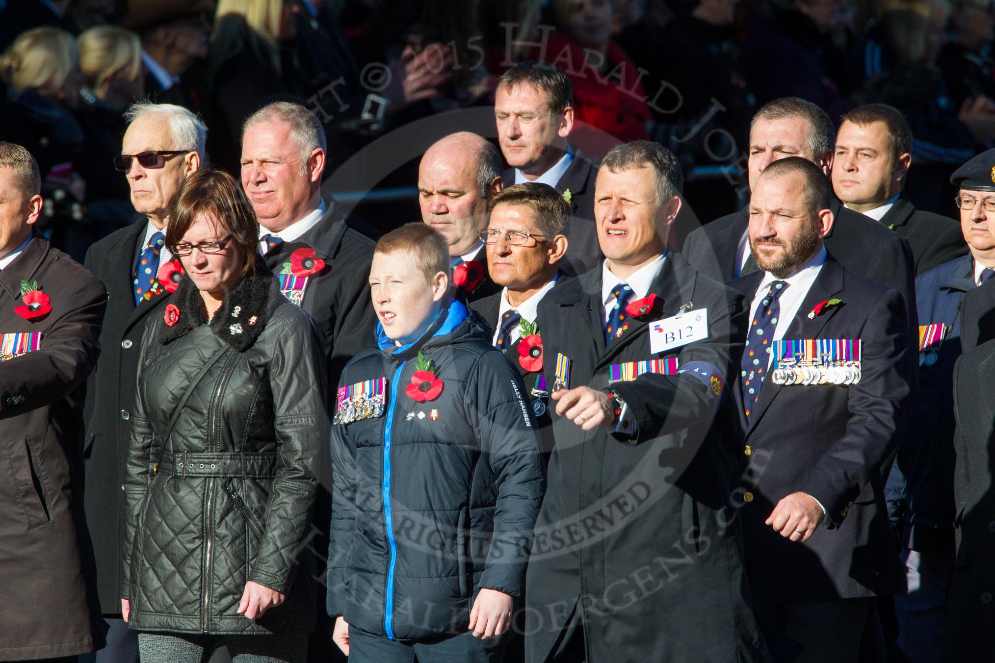 Remembrance Sunday Cenotaph March Past 2013: B12 - Association of Ammunition Technicians..
Press stand opposite the Foreign Office building, Whitehall, London SW1,
London,
Greater London,
United Kingdom,
on 10 November 2013 at 12:00, image #1383