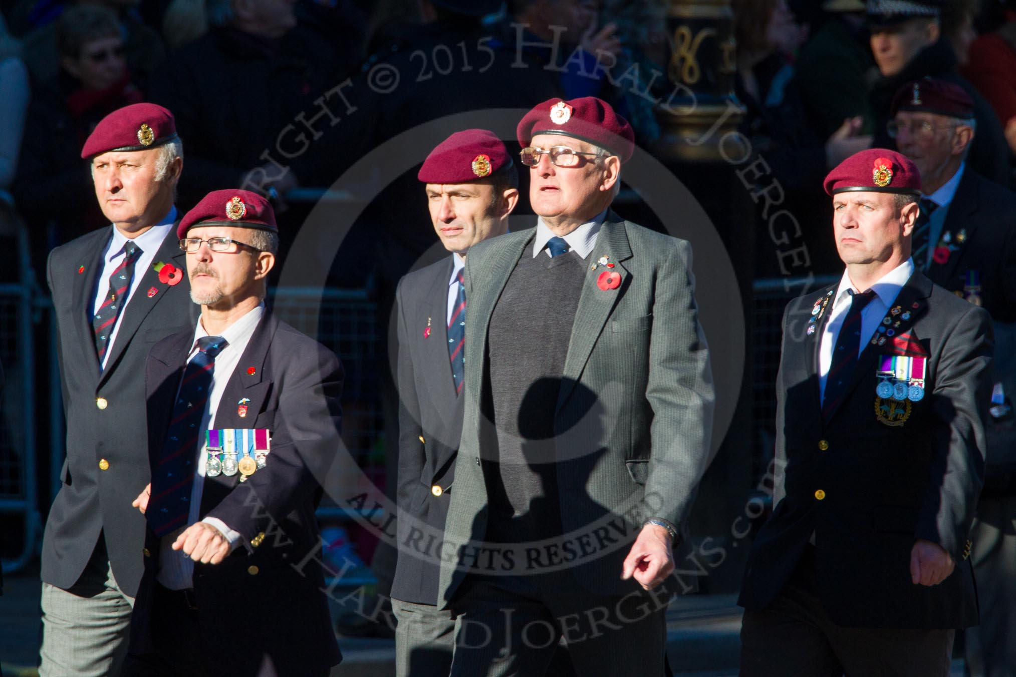 Remembrance Sunday Cenotaph March Past 2013: B22 - Airborne Engineers Association..
Press stand opposite the Foreign Office building, Whitehall, London SW1,
London,
Greater London,
United Kingdom,
on 10 November 2013 at 12:02, image #1497