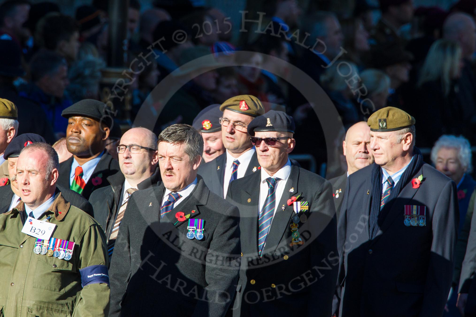 Remembrance Sunday Cenotaph March Past 2013: B29 - Royal Pioneer Corps Association..
Press stand opposite the Foreign Office building, Whitehall, London SW1,
London,
Greater London,
United Kingdom,
on 10 November 2013 at 12:03, image #1559