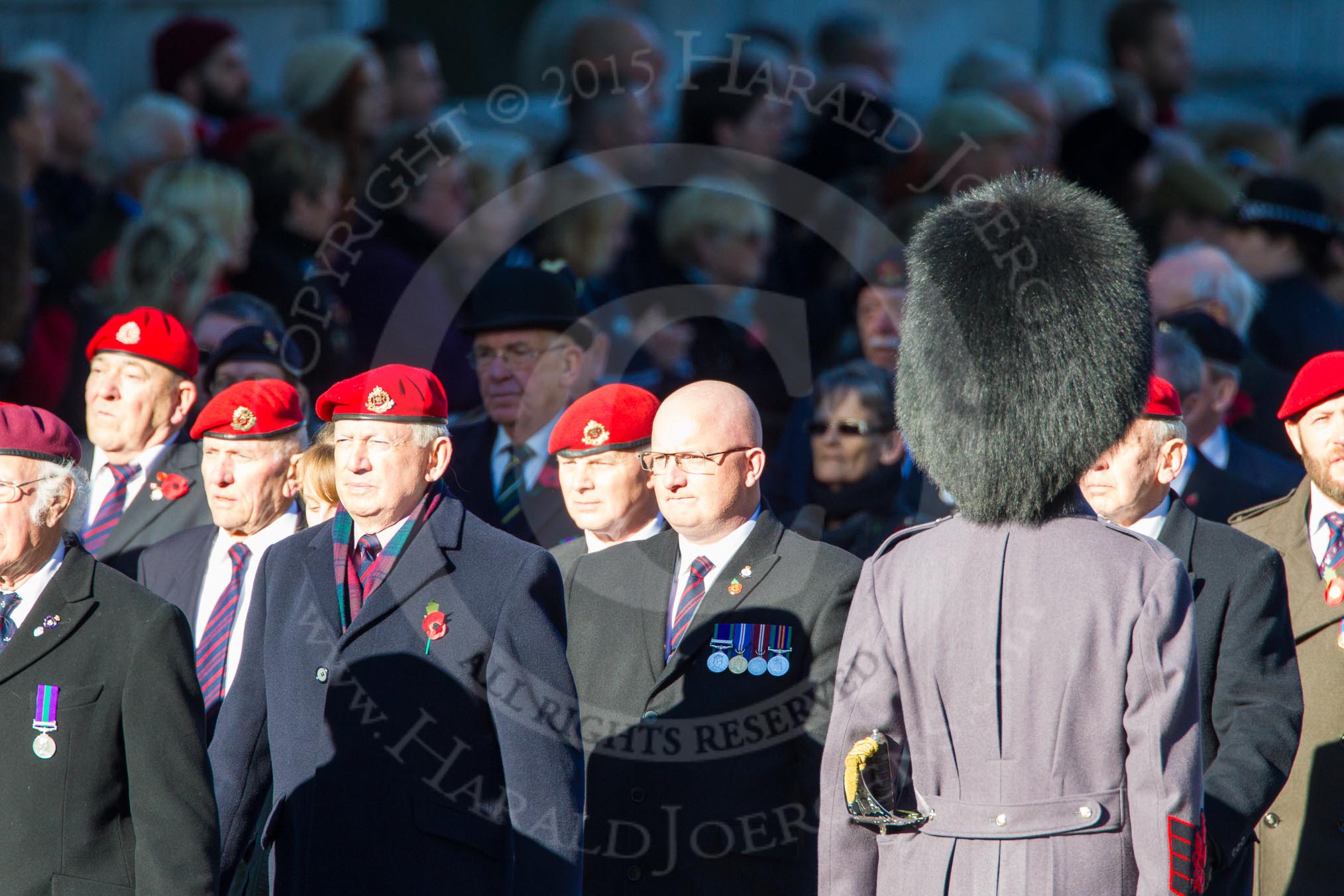 Remembrance Sunday Cenotaph March Past 2013: B33 - Royal Military Police Association..
Press stand opposite the Foreign Office building, Whitehall, London SW1,
London,
Greater London,
United Kingdom,
on 10 November 2013 at 12:04, image #1600