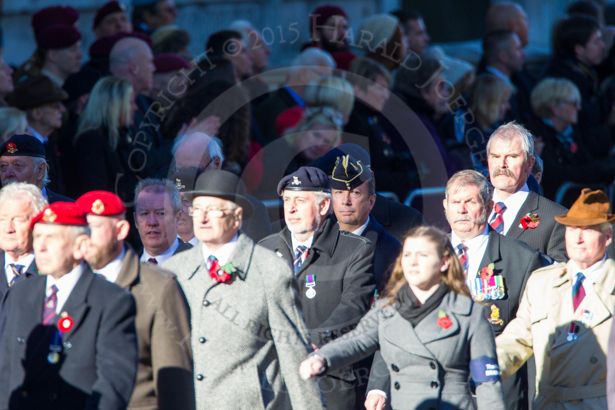 Remembrance Sunday Cenotaph March Past 2013: B34 - The RAEC and ETS Branch Association..
Press stand opposite the Foreign Office building, Whitehall, London SW1,
London,
Greater London,
United Kingdom,
on 10 November 2013 at 12:04, image #1604