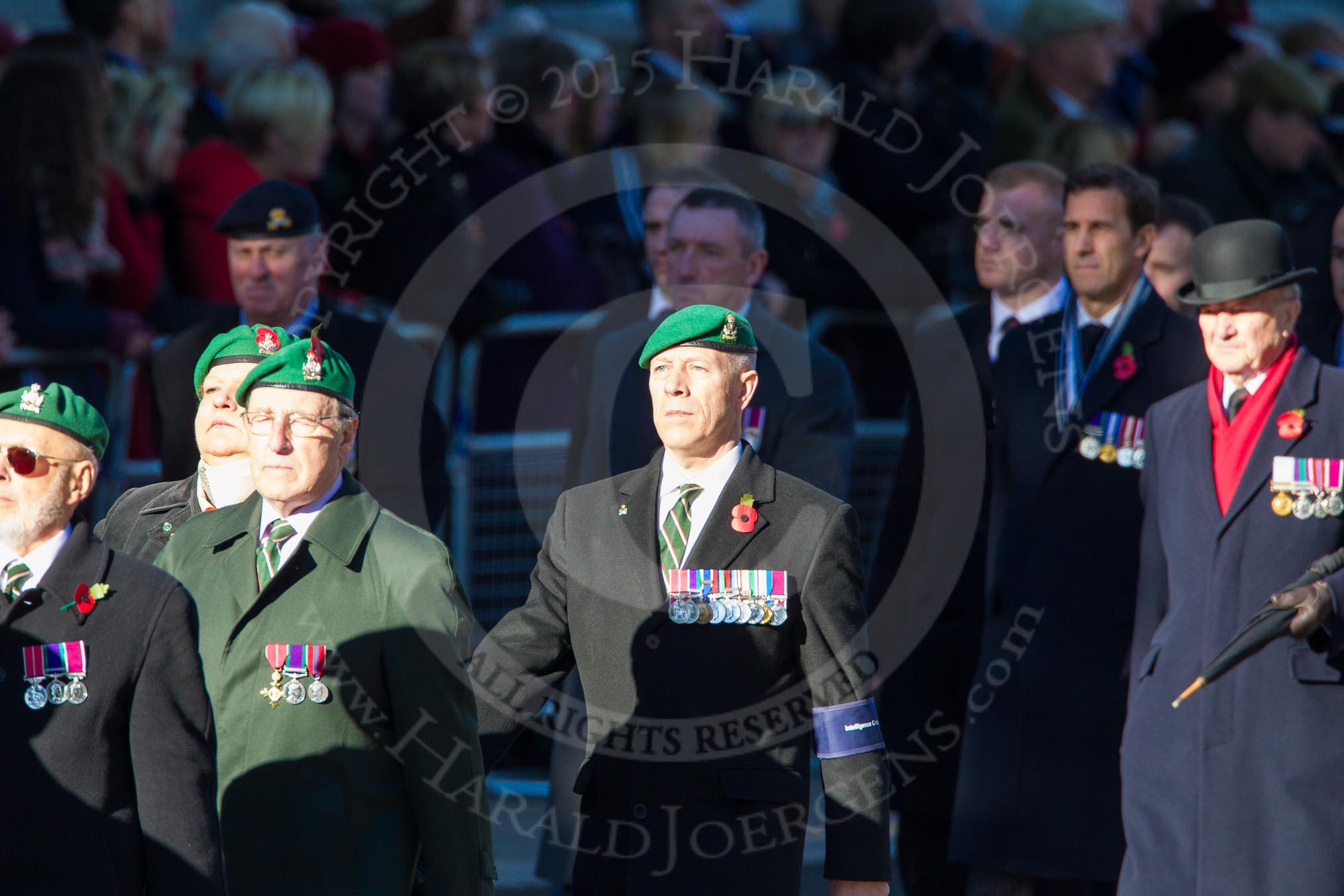 Remembrance Sunday Cenotaph March Past 2013: B37 - Intelligence Corps Association..
Press stand opposite the Foreign Office building, Whitehall, London SW1,
London,
Greater London,
United Kingdom,
on 10 November 2013 at 12:04, image #1624