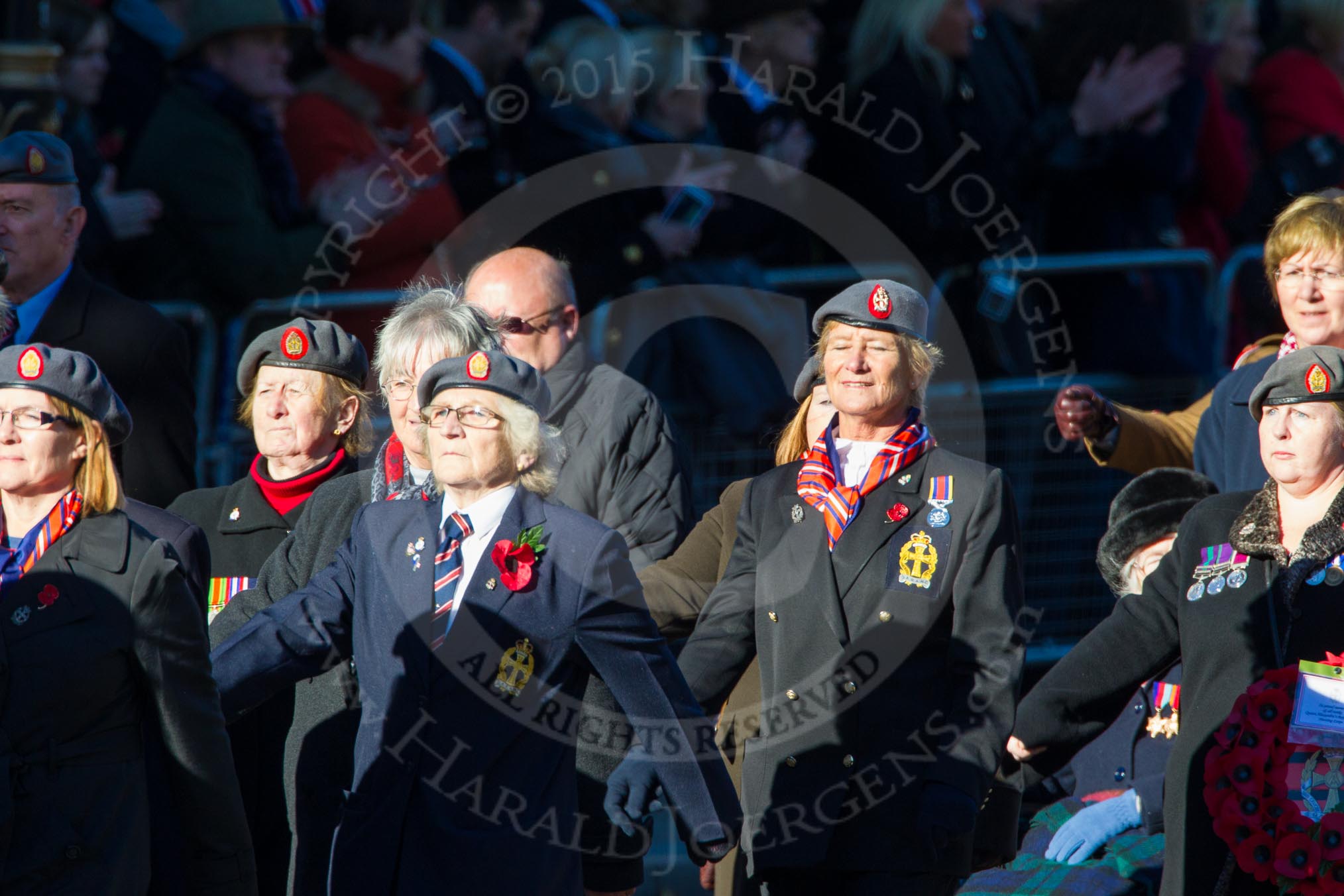 Remembrance Sunday Cenotaph March Past 2013: B39 - Queen Alexandra's Royal Army Nursing Corps Association..
Press stand opposite the Foreign Office building, Whitehall, London SW1,
London,
Greater London,
United Kingdom,
on 10 November 2013 at 12:04, image #1642
