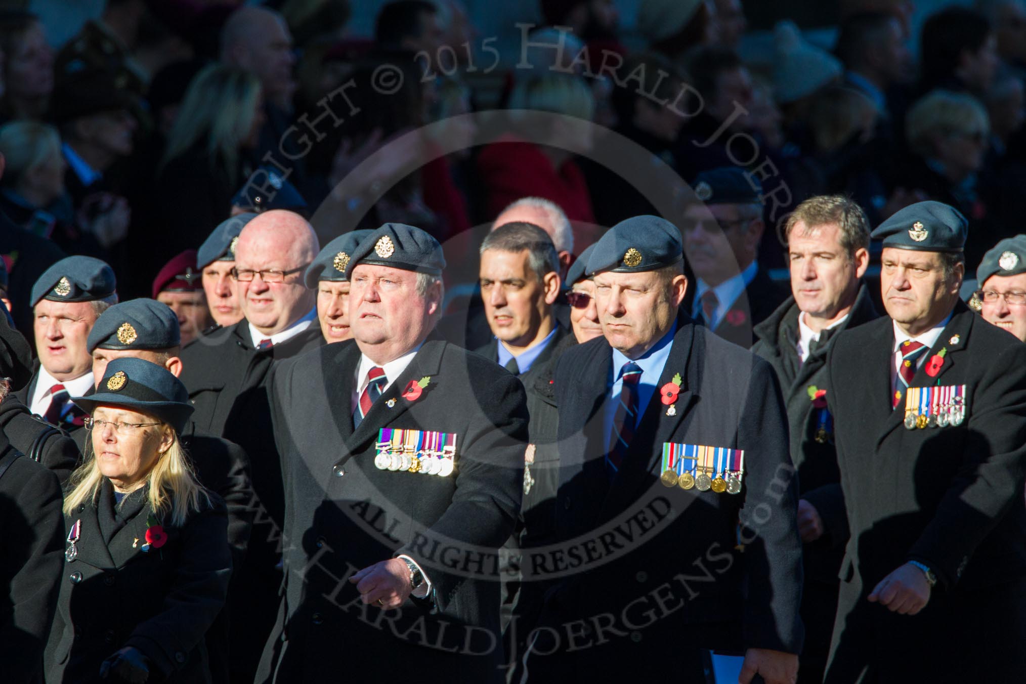 Remembrance Sunday Cenotaph March Past 2013: C2 - Royal Air Force Regiment Association..
Press stand opposite the Foreign Office building, Whitehall, London SW1,
London,
Greater London,
United Kingdom,
on 10 November 2013 at 12:05, image #1662