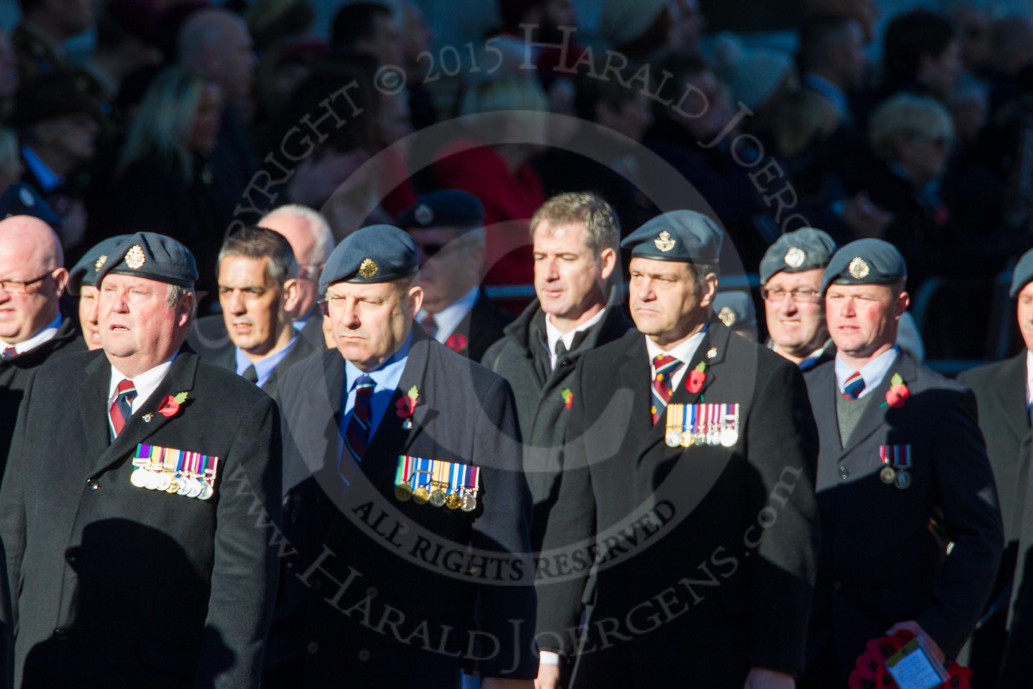 Remembrance Sunday Cenotaph March Past 2013: C2 - Royal Air Force Regiment Association..
Press stand opposite the Foreign Office building, Whitehall, London SW1,
London,
Greater London,
United Kingdom,
on 10 November 2013 at 12:05, image #1663