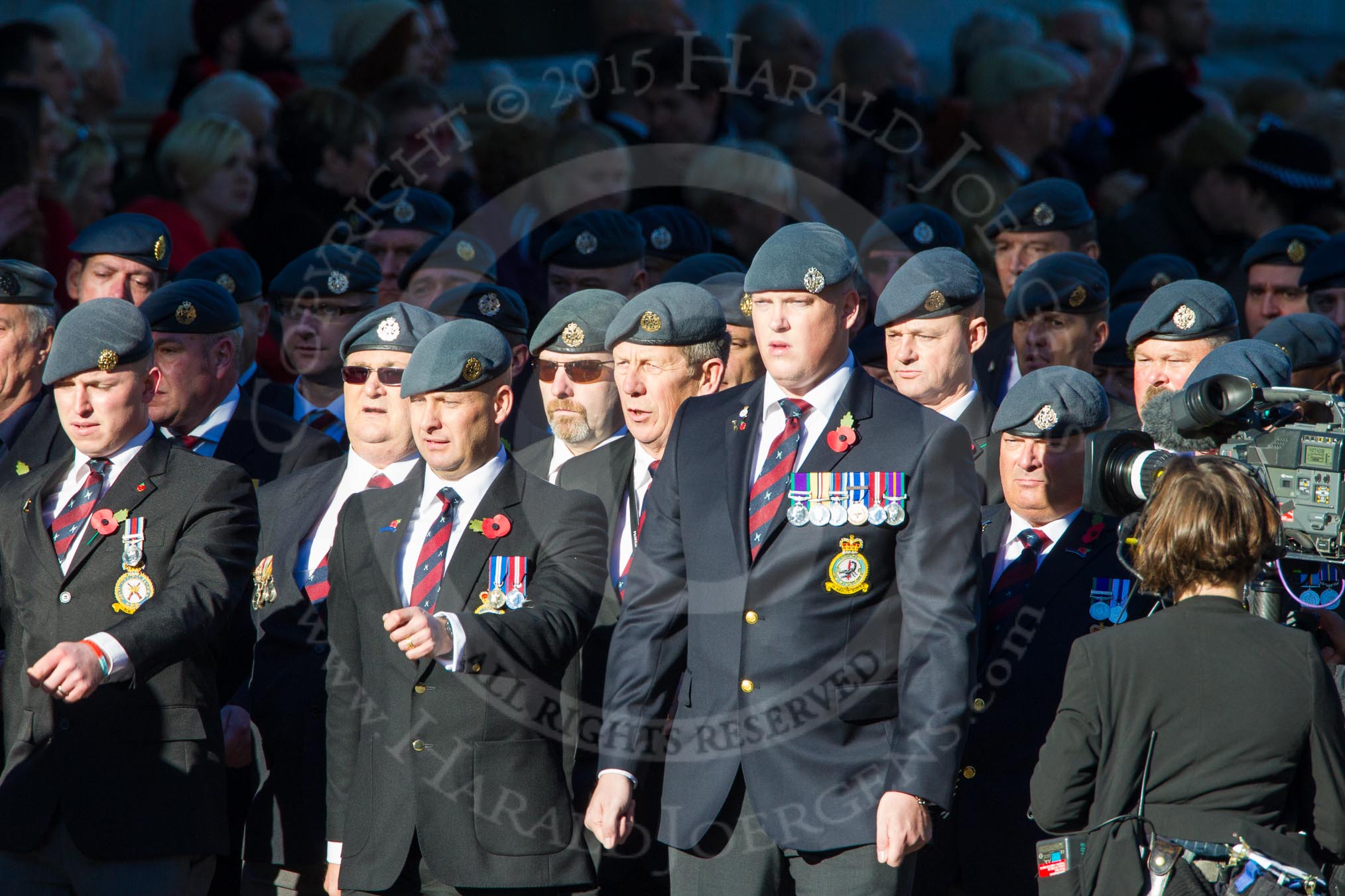 Remembrance Sunday Cenotaph March Past 2013: C2 - Royal Air Force Regiment Association..
Press stand opposite the Foreign Office building, Whitehall, London SW1,
London,
Greater London,
United Kingdom,
on 10 November 2013 at 12:05, image #1673