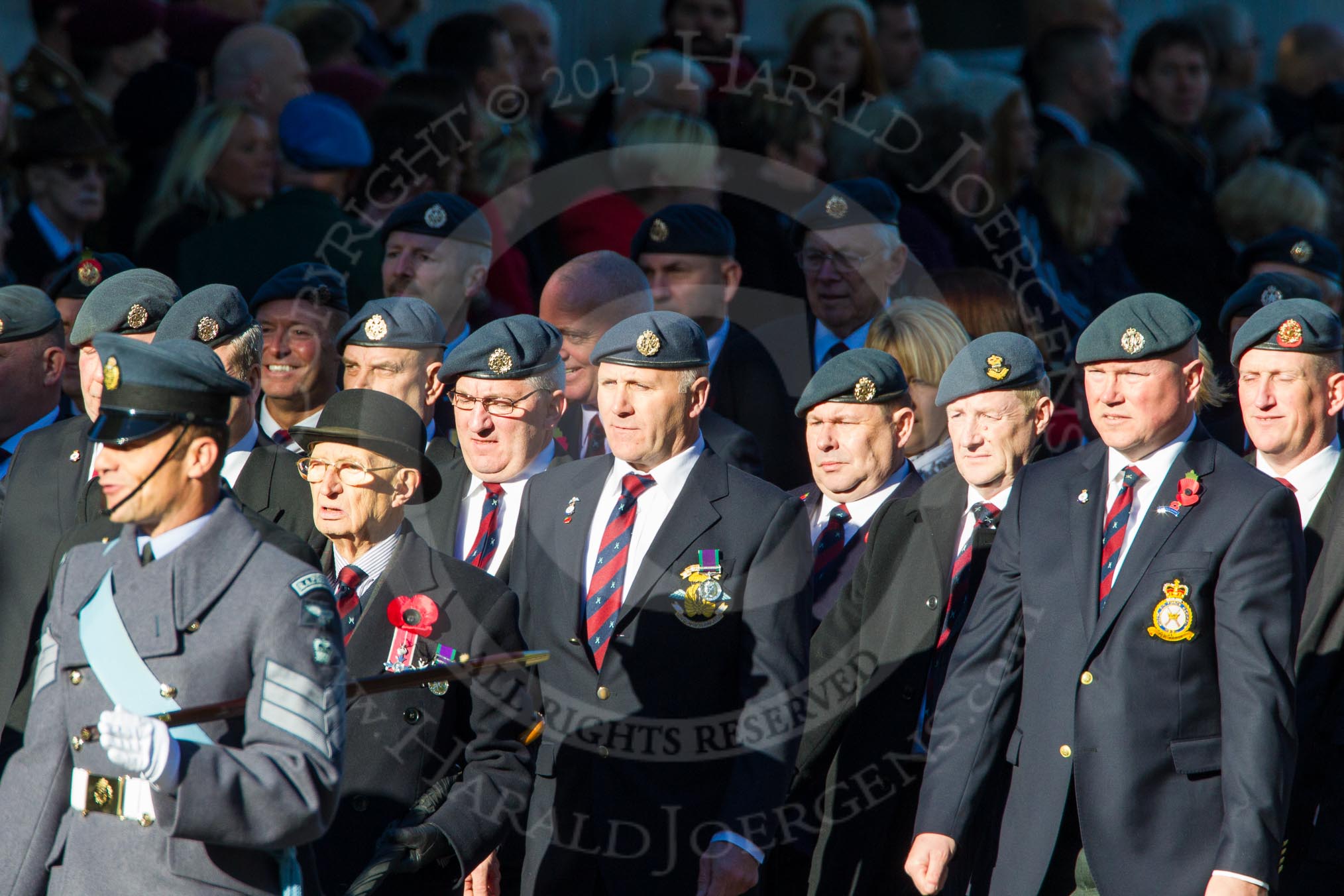 Remembrance Sunday Cenotaph March Past 2013: C2 - Royal Air Force Regiment Association..
Press stand opposite the Foreign Office building, Whitehall, London SW1,
London,
Greater London,
United Kingdom,
on 10 November 2013 at 12:05, image #1682