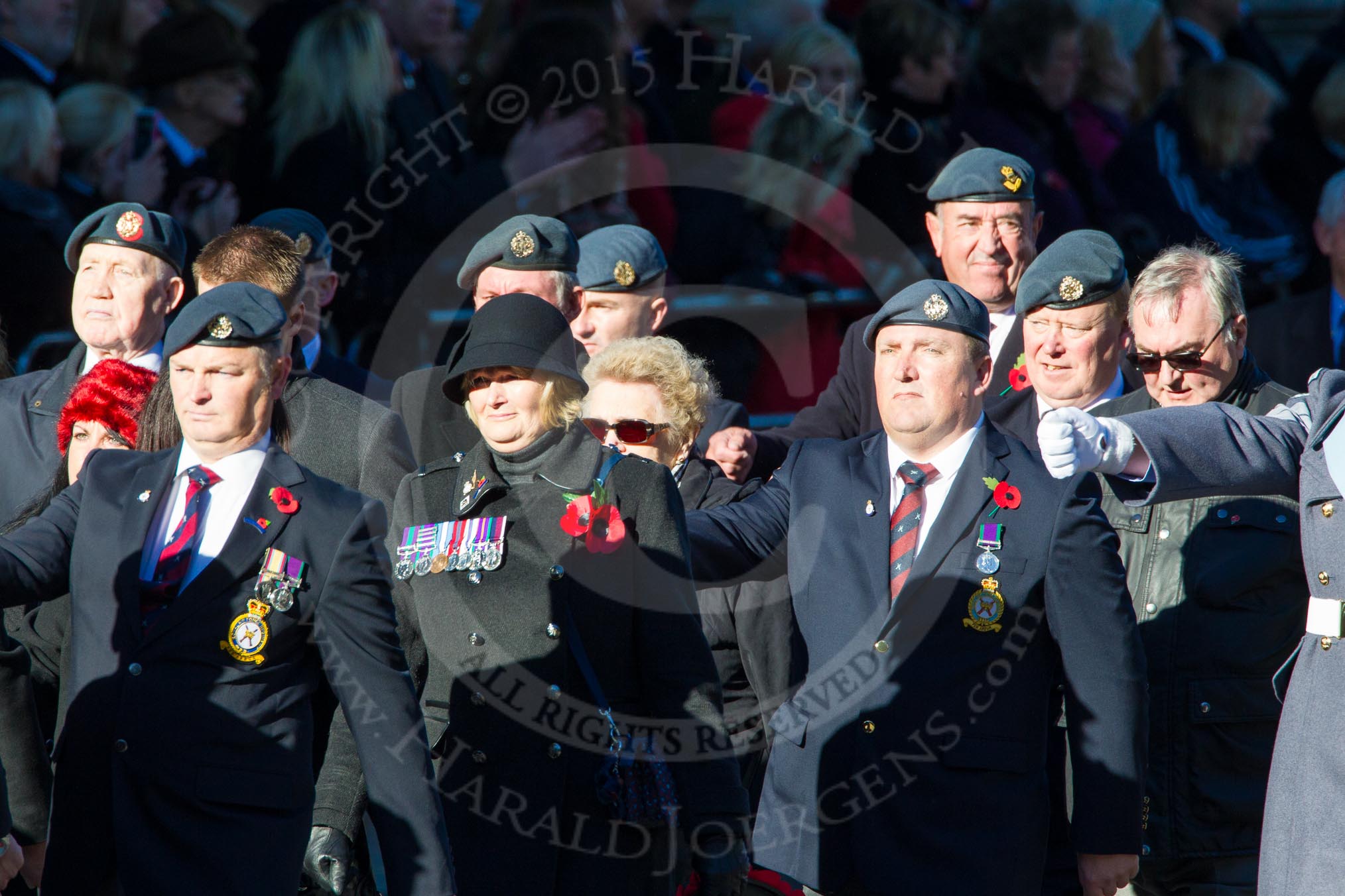 Remembrance Sunday Cenotaph March Past 2013: C2 - Royal Air Force Regiment Association..
Press stand opposite the Foreign Office building, Whitehall, London SW1,
London,
Greater London,
United Kingdom,
on 10 November 2013 at 12:05, image #1690