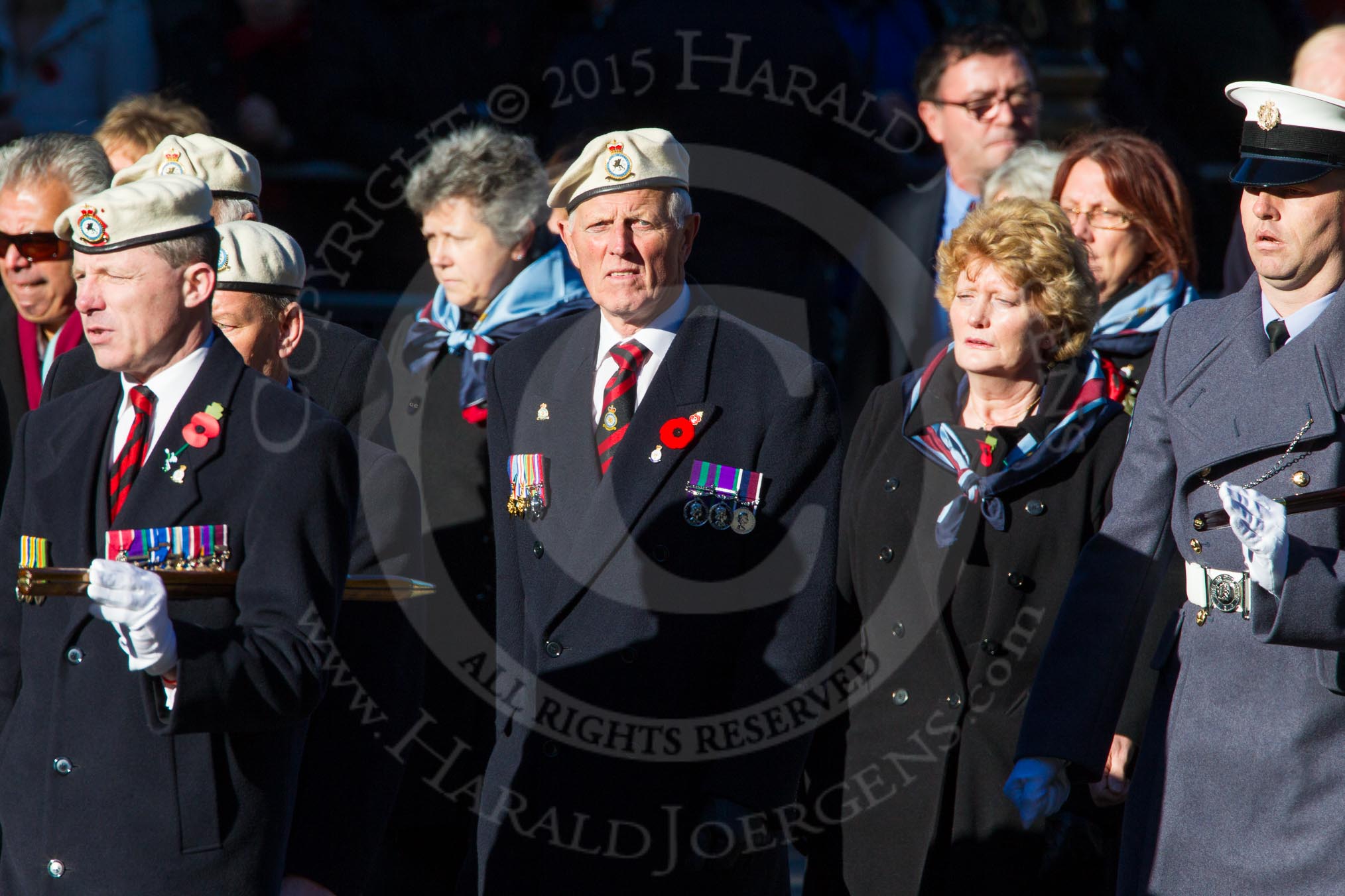Remembrance Sunday Cenotaph March Past 2013: C6 - Royal Air Force Police Association..
Press stand opposite the Foreign Office building, Whitehall, London SW1,
London,
Greater London,
United Kingdom,
on 10 November 2013 at 12:06, image #1727
