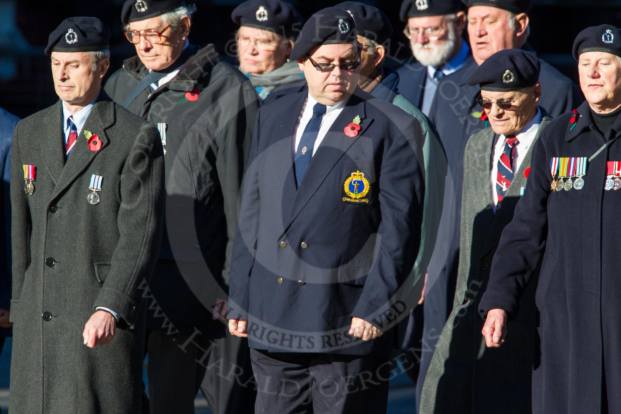 Remembrance Sunday Cenotaph March Past 2013: C9 - Royal Observer Corps Association..
Press stand opposite the Foreign Office building, Whitehall, London SW1,
London,
Greater London,
United Kingdom,
on 10 November 2013 at 12:07, image #1749