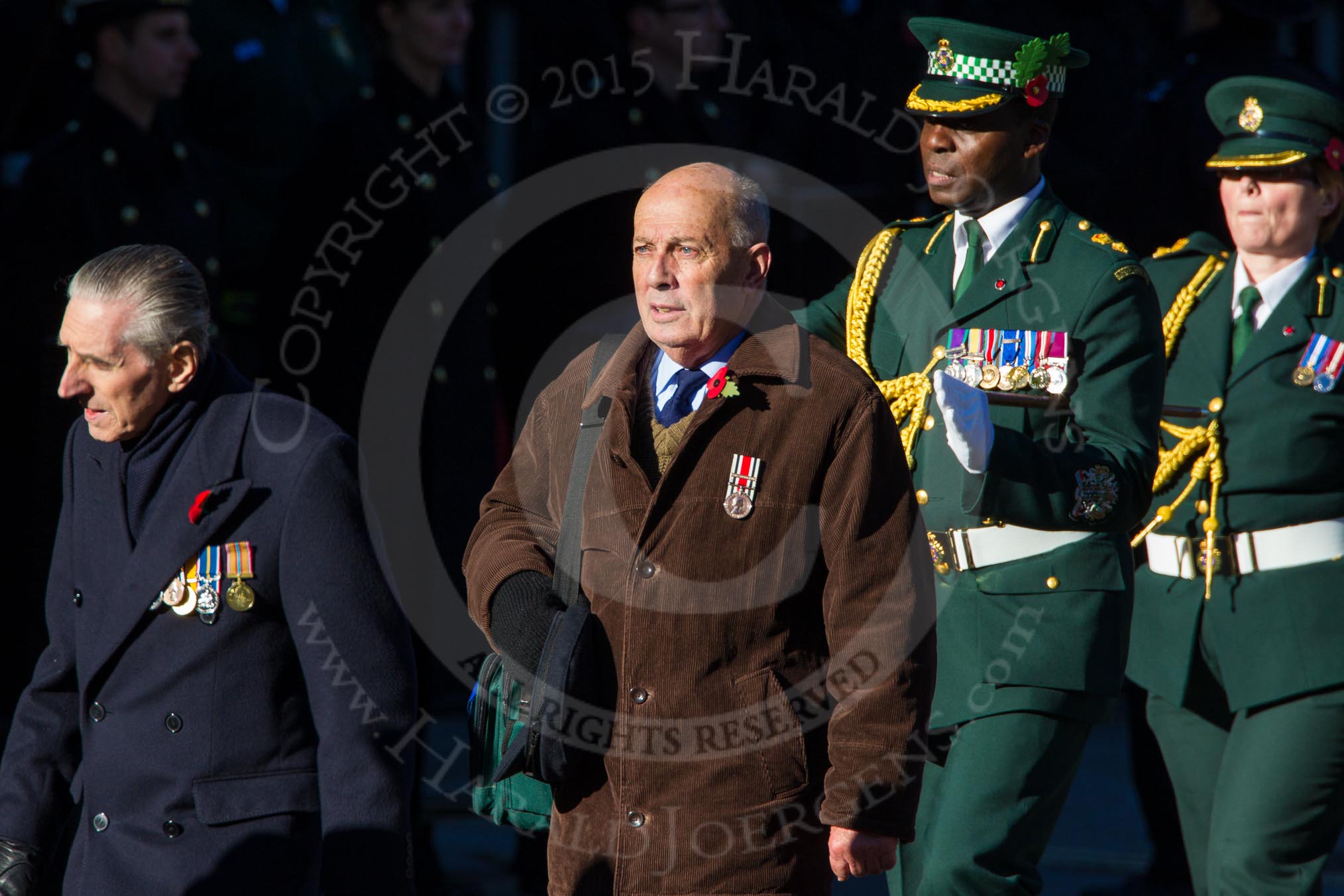 Remembrance Sunday Cenotaph March Past 2013: M14 - London Ambulance Service NHS Trust..
Press stand opposite the Foreign Office building, Whitehall, London SW1,
London,
Greater London,
United Kingdom,
on 10 November 2013 at 12:10, image #1971
