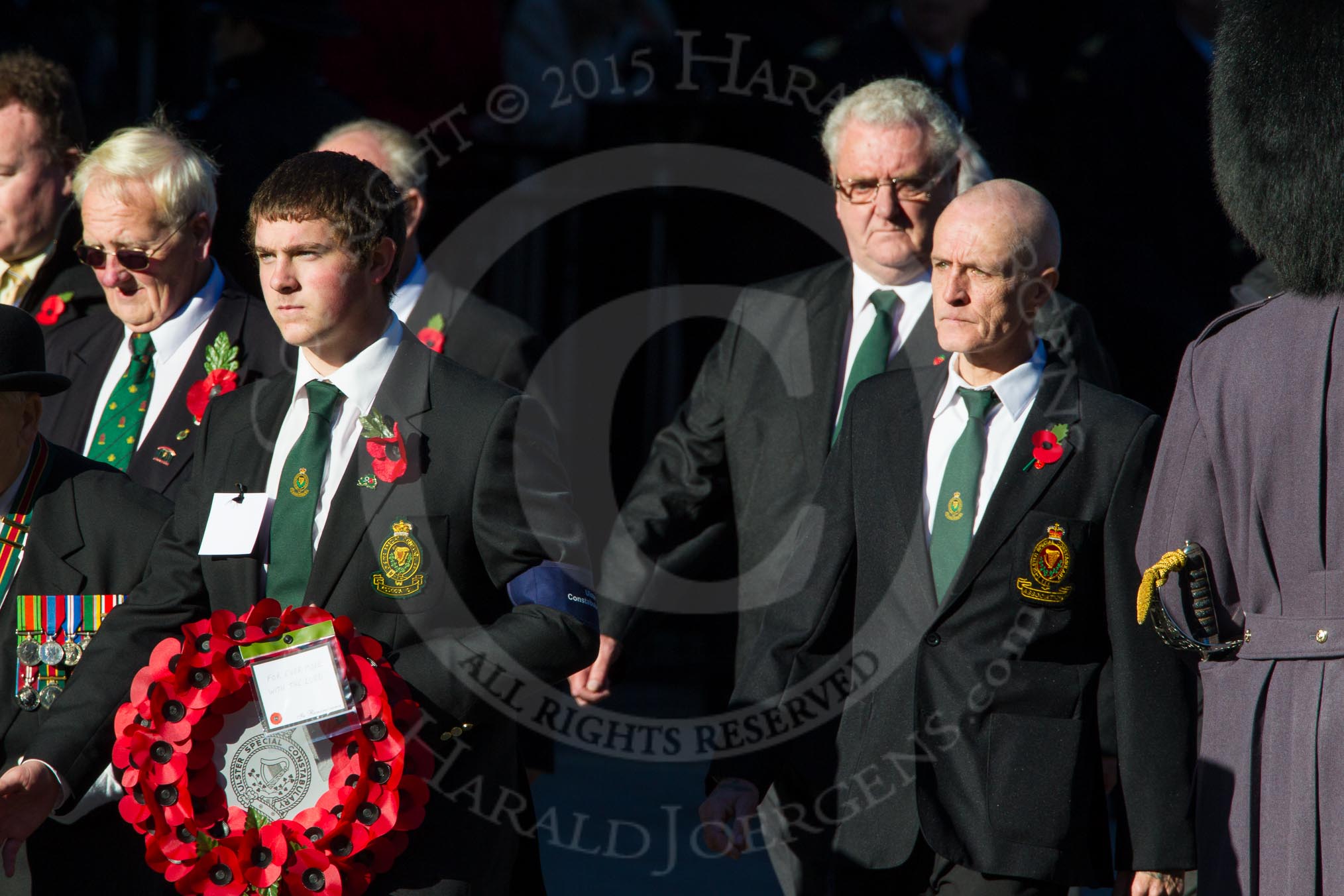 Remembrance Sunday Cenotaph March Past 2013: M20 - Ulster Special Constabulary Association..
Press stand opposite the Foreign Office building, Whitehall, London SW1,
London,
Greater London,
United Kingdom,
on 10 November 2013 at 12:11, image #2019