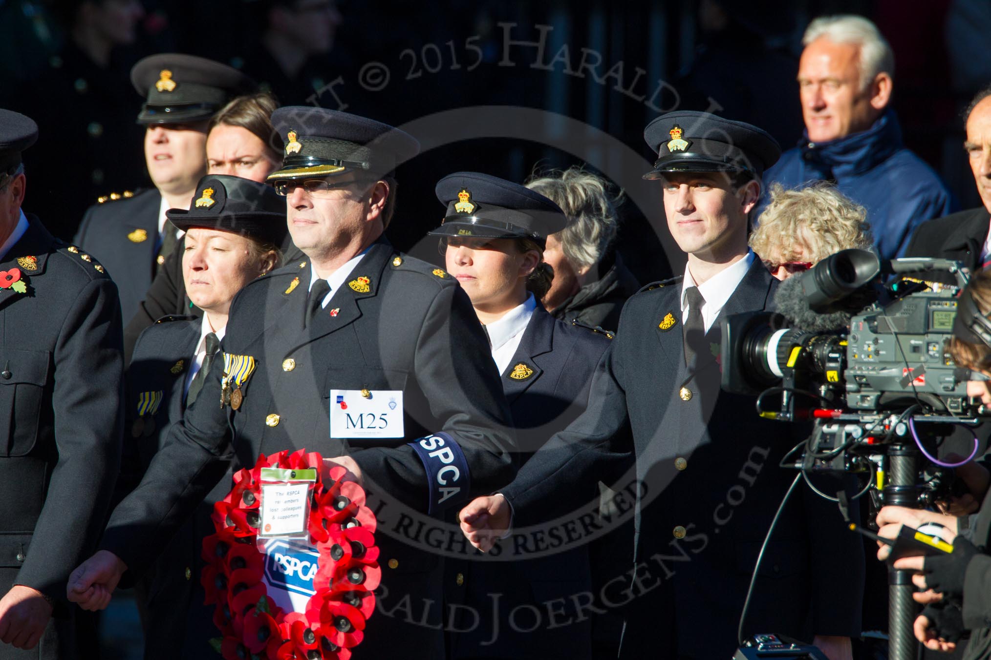 Remembrance Sunday Cenotaph March Past 2013: M25 - Royal Society for the Prevention of Cruelty to Animals..
Press stand opposite the Foreign Office building, Whitehall, London SW1,
London,
Greater London,
United Kingdom,
on 10 November 2013 at 12:12, image #2073