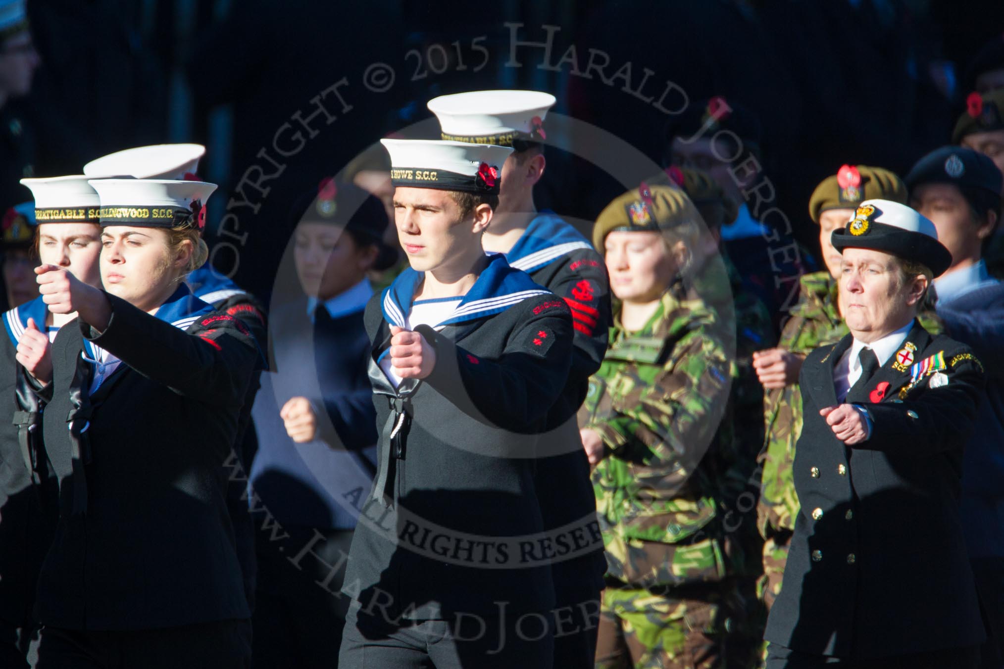 Remembrance Sunday Cenotaph March Past 2013: M45 - Sea Cadet Corps..
Press stand opposite the Foreign Office building, Whitehall, London SW1,
London,
Greater London,
United Kingdom,
on 10 November 2013 at 12:14, image #2218