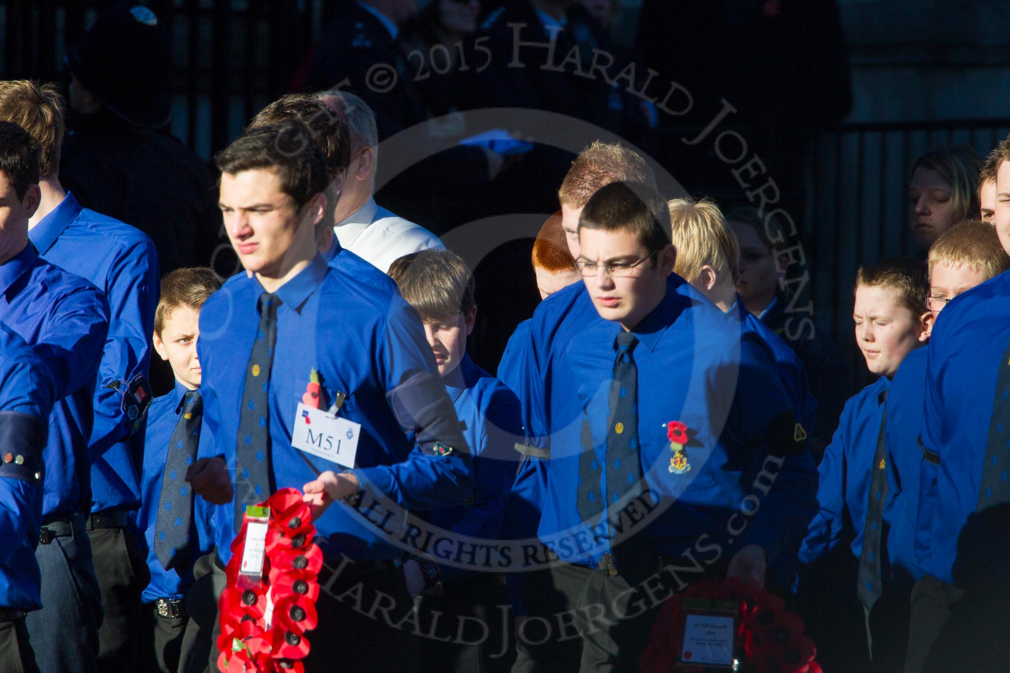 Remembrance Sunday Cenotaph March Past 2013: M51 - Boys Brigade..
Press stand opposite the Foreign Office building, Whitehall, London SW1,
London,
Greater London,
United Kingdom,
on 10 November 2013 at 12:15, image #2279