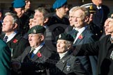 Photo 1311101140451D48294HaraldJoergens Remembrance Sunday Cenotaph March Past 2013: D18 - the Northrn Ireland Veterans' Association  with 42 marchers, or D19 - the Irish United Nations Veterans Association with 12 marchers, more information would be appreciated!.
Press stand opposite the Foreign Office building, Whitehall, London SW1,
London,
Greater London,
United Kingdom,
on 10 November 2013 at 11:40, image #137