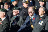 Photo 1311101140461D48298HaraldJoergens Remembrance Sunday Cenotaph March Past 2013: D18 - the Northrn Ireland Veterans' Association  with 42 marchers, or D19 - the Irish United Nations Veterans Association with 12 marchers, more information would be appreciated!.
Press stand opposite the Foreign Office building, Whitehall, London SW1,
London,
Greater London,
United Kingdom,
on 10 November 2013 at 11:40, image #139