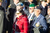 Photo 1311101140521D48311HaraldJoergens Remembrance Sunday Cenotaph March Past 2013: D18 - the Northrn Ireland Veterans' Association  with 42 marchers, or D19 - the Irish United Nations Veterans Association with 12 marchers, more information would be appreciated!.
Press stand opposite the Foreign Office building, Whitehall, London SW1,
London,
Greater London,
United Kingdom,
on 10 November 2013 at 11:40, image #144