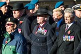 Remembrance Sunday Cenotaph March Past 2013: F19 - Queen's Bodyguard of The Yeoman of The Guard..
Press stand opposite the Foreign Office building, Whitehall, London SW1,
London,
Greater London,
United Kingdom,
on 10 November 2013 at 11:53, image #940