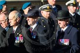 Remembrance Sunday Cenotaph March Past 2013: F19 - Queen's Bodyguard of The Yeoman of The Guard..
Press stand opposite the Foreign Office building, Whitehall, London SW1,
London,
Greater London,
United Kingdom,
on 10 November 2013 at 11:53, image #947