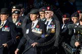 Remembrance Sunday Cenotaph March Past 2013: A10 - The Rifles & Royal Gloucestershire, Berkshire & Wiltshire Regimental Association..
Press stand opposite the Foreign Office building, Whitehall, London SW1,
London,
Greater London,
United Kingdom,
on 10 November 2013 at 11:55, image #1089