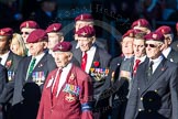 Remembrance Sunday Cenotaph March Past 2013: A17 - Parachute Regimental Association..
Press stand opposite the Foreign Office building, Whitehall, London SW1,
London,
Greater London,
United Kingdom,
on 10 November 2013 at 11:56, image #1159