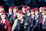 Remembrance Sunday Cenotaph March Past 2013: A17 - Parachute Regimental Association..
Press stand opposite the Foreign Office building, Whitehall, London SW1,
London,
Greater London,
United Kingdom,
on 10 November 2013 at 11:56, image #1166