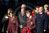 Remembrance Sunday Cenotaph March Past 2013: M35 - Union Jack Club..
Press stand opposite the Foreign Office building, Whitehall, London SW1,
London,
Greater London,
United Kingdom,
on 10 November 2013 at 12:13, image #2148