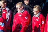 Remembrance Sunday Cenotaph March Past 2013: M56 - British Red Cross..
Press stand opposite the Foreign Office building, Whitehall, London SW1,
London,
Greater London,
United Kingdom,
on 10 November 2013 at 12:16, image #2342